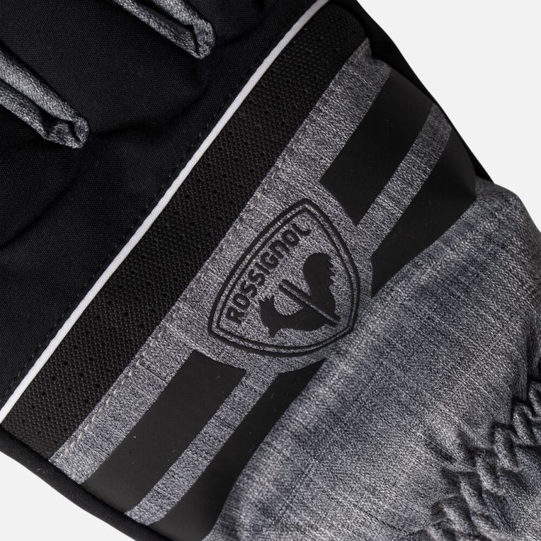 Heren tech waterdichte skihandschoenen heidegrijs accessoires Rossignol NF00D508