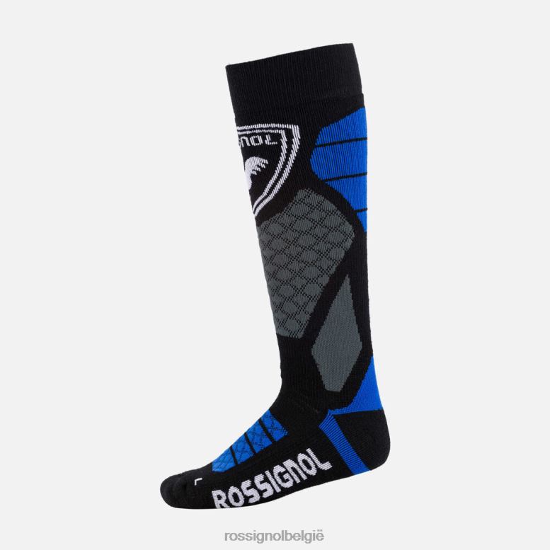 Heren skisokken van wol en zijde blauw accessoires Rossignol NF00D597