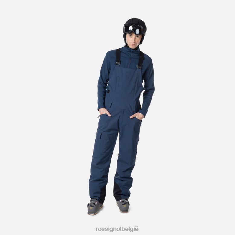 Heren relaxte bretelbroek donkermarine bodems Rossignol NF00D363