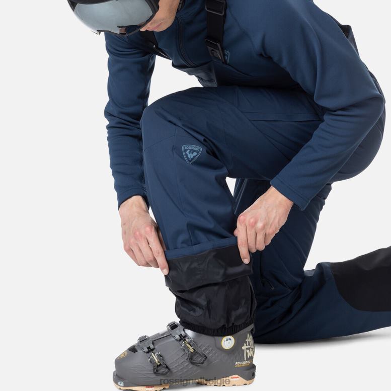 Heren relaxte bretelbroek donkermarine bodems Rossignol NF00D363