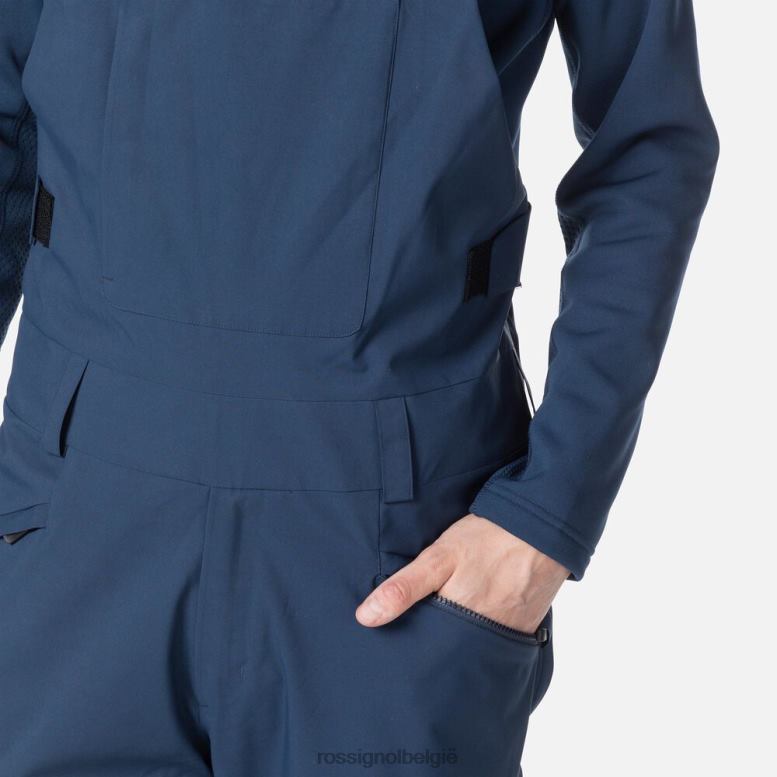 Heren relaxte bretelbroek donkermarine bodems Rossignol NF00D363