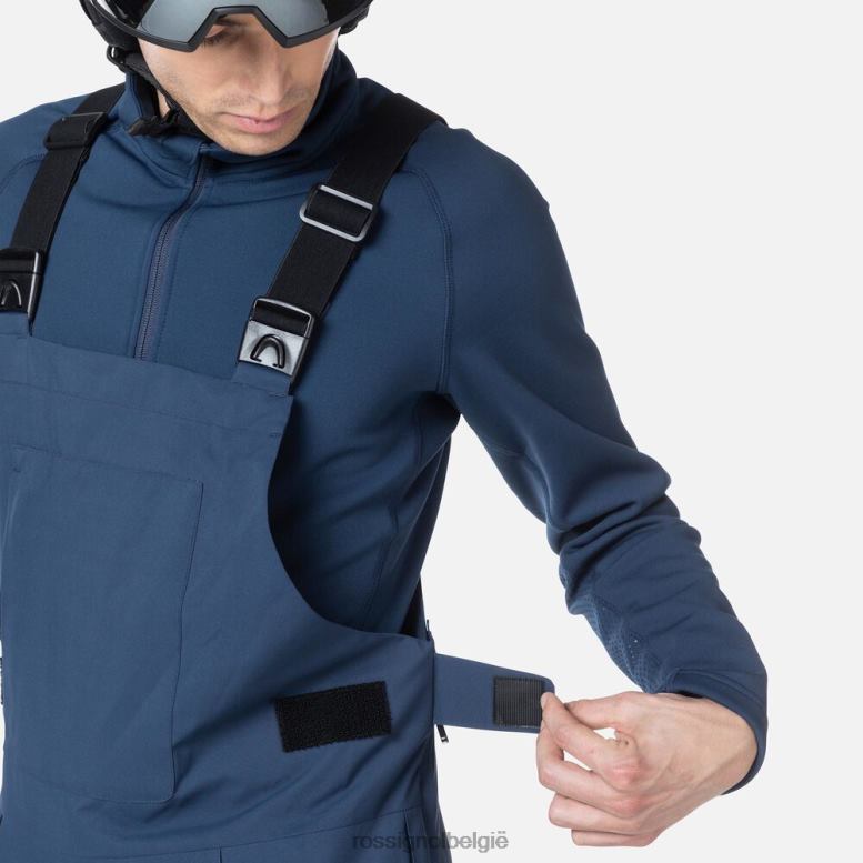 Heren relaxte bretelbroek donkermarine bodems Rossignol NF00D363