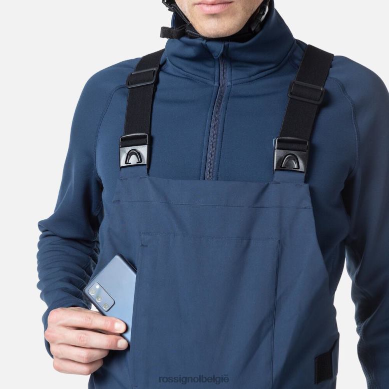 Heren relaxte bretelbroek donkermarine bodems Rossignol NF00D363