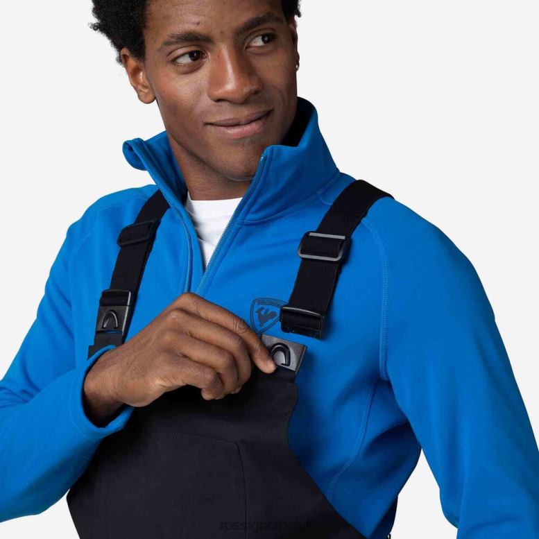 Heren relaxte bretelbroek zwart bodems Rossignol NF00D227