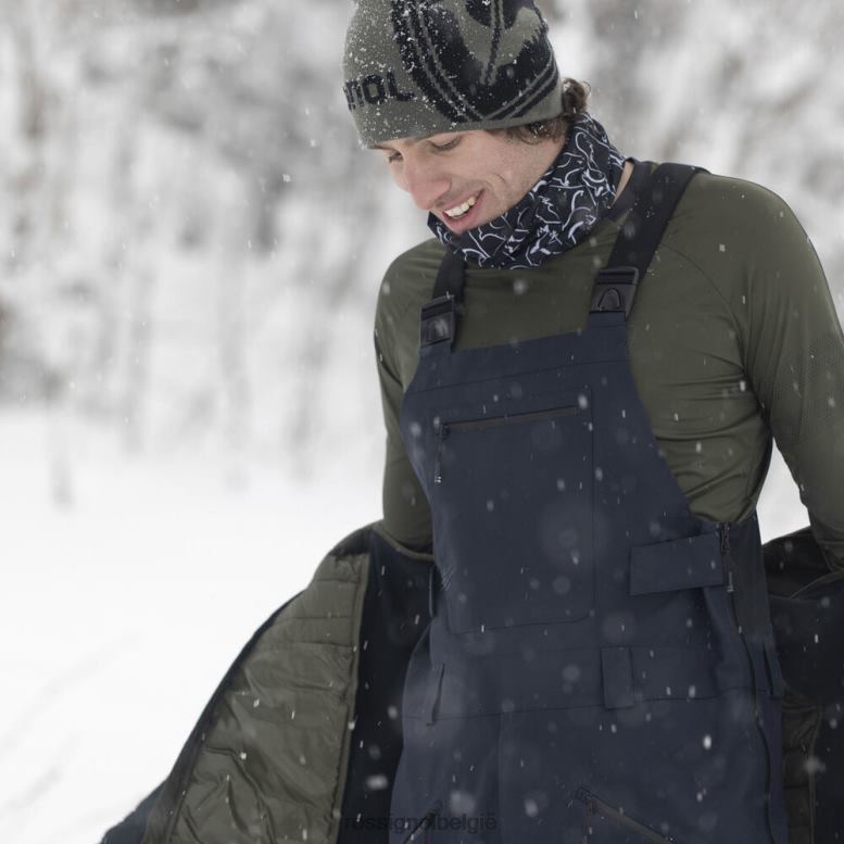 Heren skpr drielaagse bretelbroek zwart bodems Rossignol NF00D129