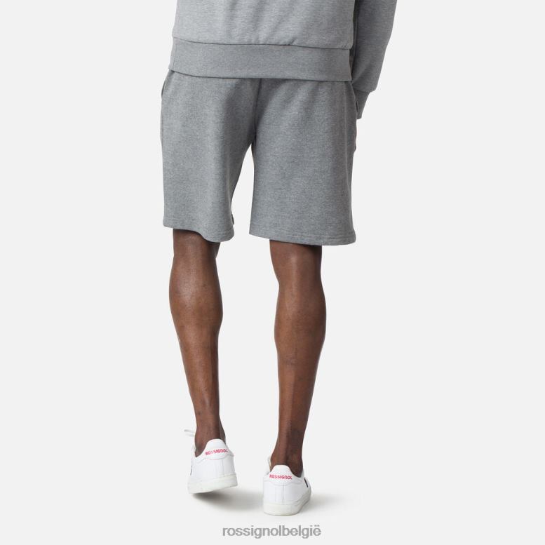 Heren Katoenen korte broek met logo heidegrijs bodems Rossignol NF00D498