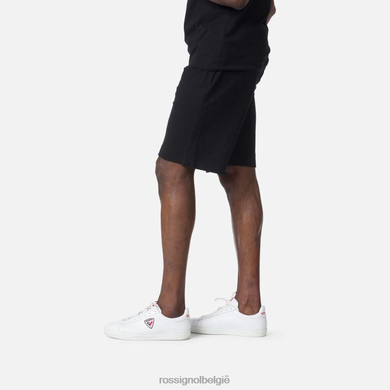 Heren Katoenen korte broek met logo zwart bodems Rossignol NF00D459