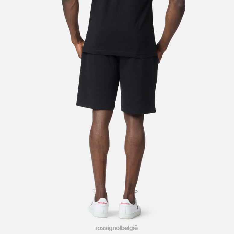 Heren Katoenen korte broek met logo zwart bodems Rossignol NF00D459