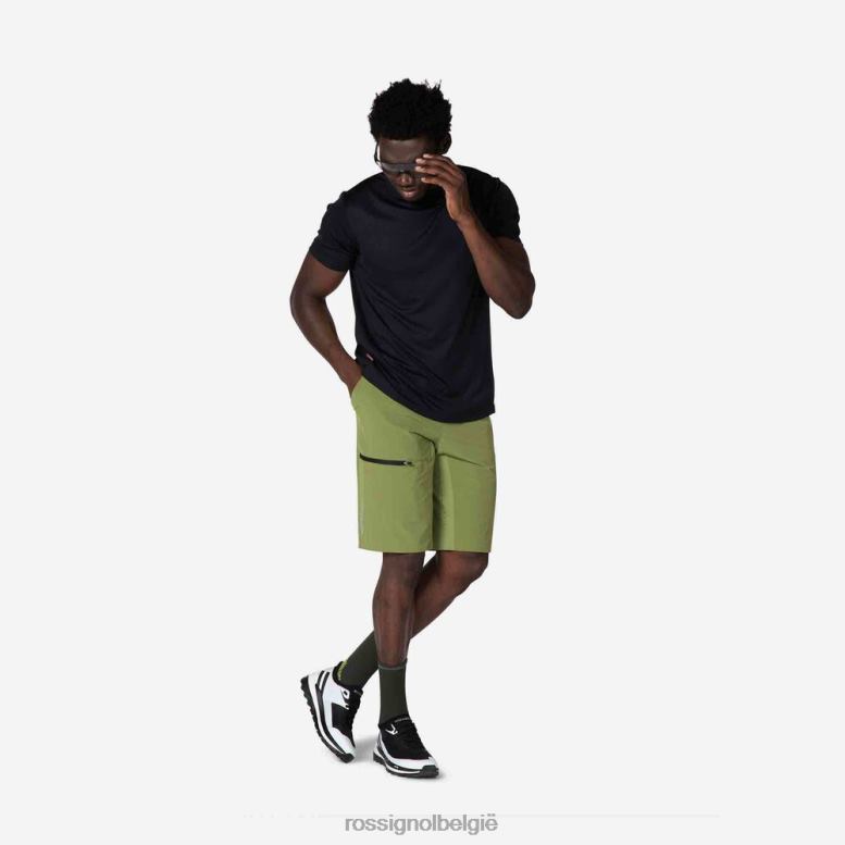 Heren korte broek mosgroen bodems Rossignol NF00D420