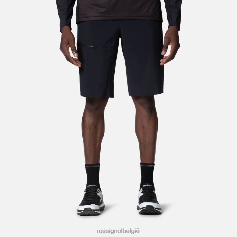 Heren korte broek zwart bodems Rossignol NF00D155