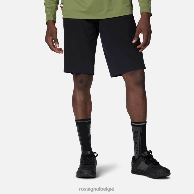 Heren mountainbike korte broek zwart bodems Rossignol NF00D454