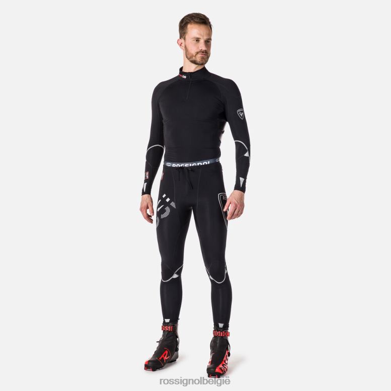 Heren infini compressie racelegging zwart bodems Rossignol NF00D242