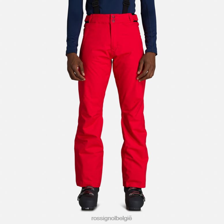 Heren ski broek sportrood bodems Rossignol NF00D371
