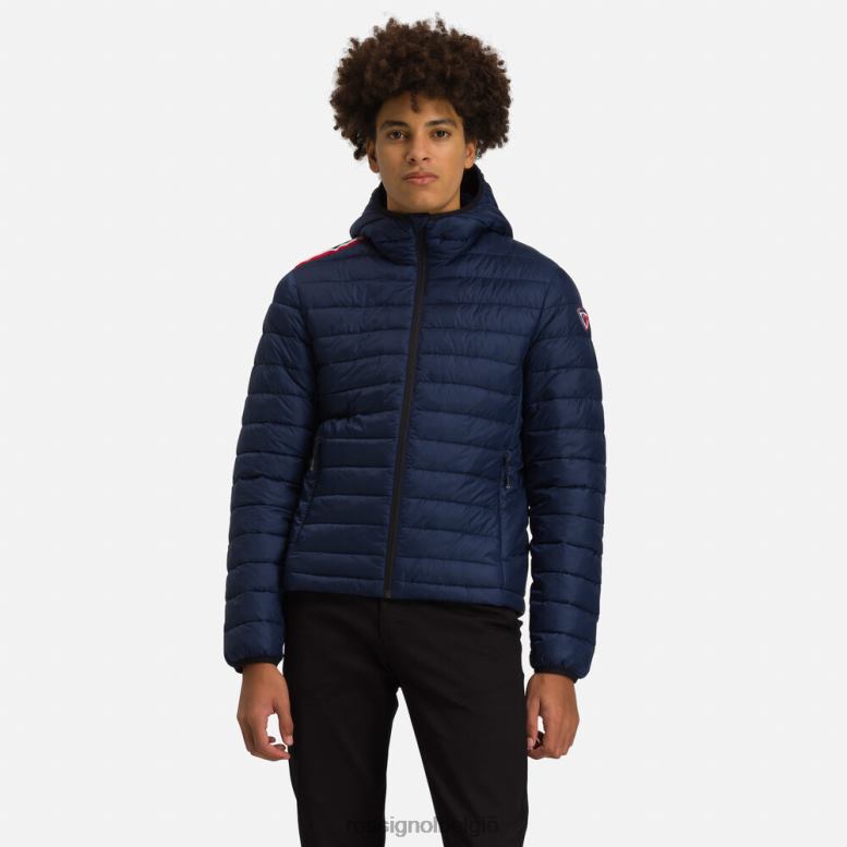 Heren geïsoleerde jas met capuchon 180gr donkermarine toppen Rossignol NF00D141