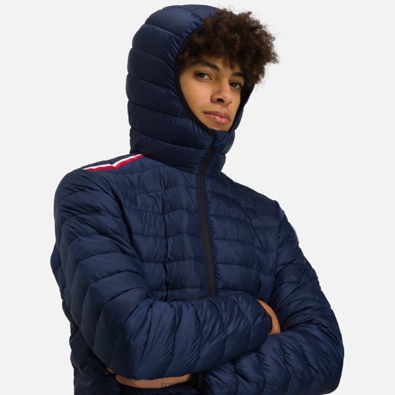 Heren geïsoleerde jas met capuchon 180gr donkermarine toppen Rossignol NF00D141