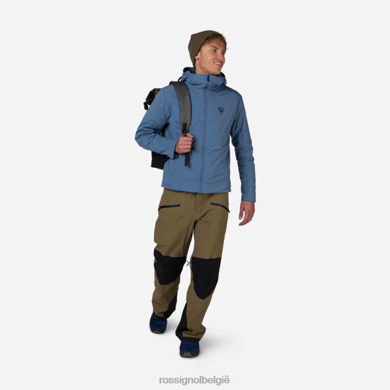 Heren capuchonjack aan de zijkant marineblauw toppen Rossignol NF00D282