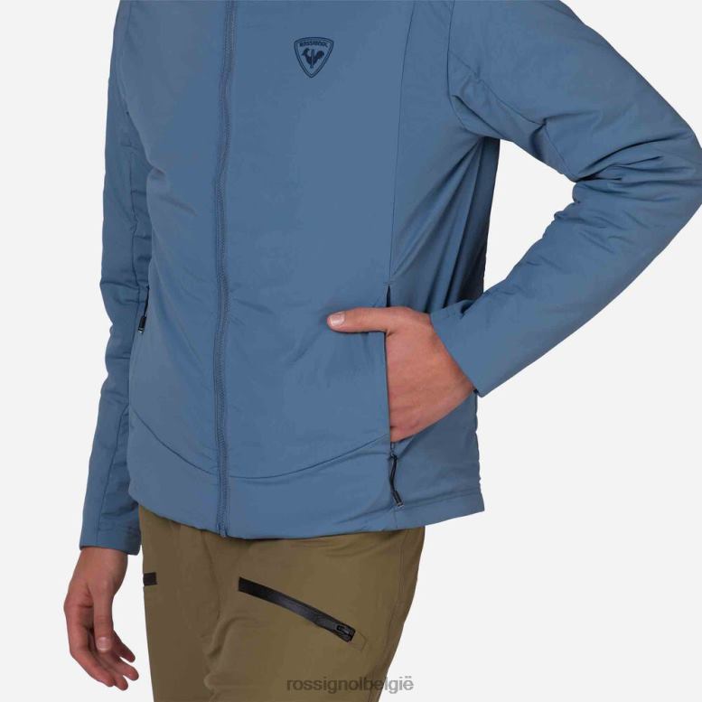 Heren capuchonjack aan de zijkant marineblauw toppen Rossignol NF00D282
