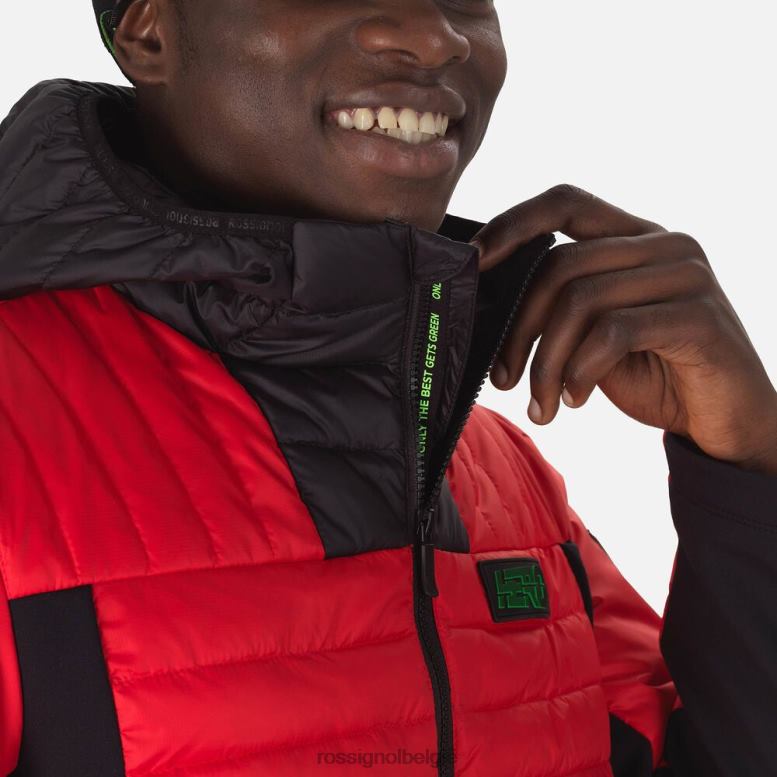 Heren hero hybride lichte jas neonrood toppen Rossignol NF00D626