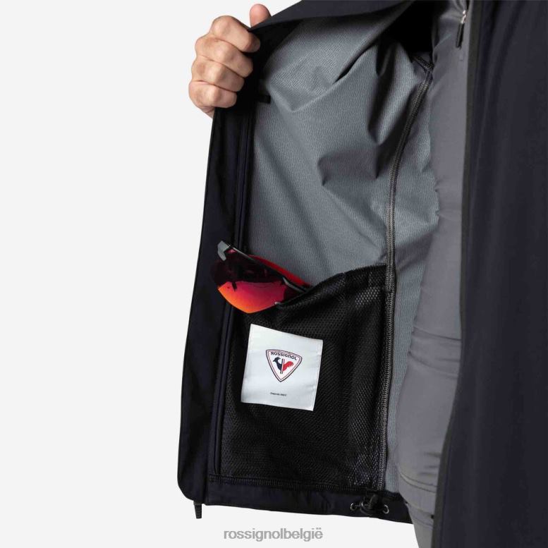 Heren poursuite jasje zwart toppen Rossignol NF00D558