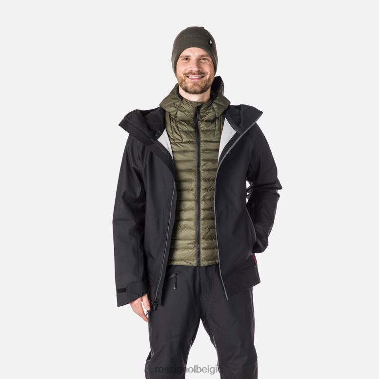 Heren skpr drielaags jack zwart toppen Rossignol NF00D529
