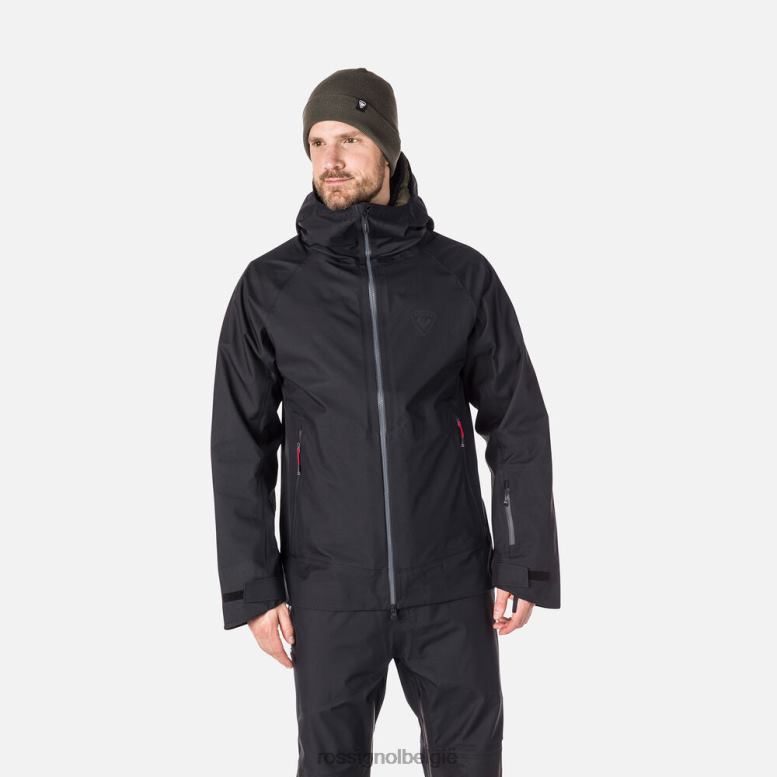 Heren skpr drielaags jack zwart toppen Rossignol NF00D529