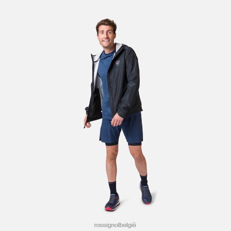 Heren actieve regenjas zwart toppen Rossignol NF00D264