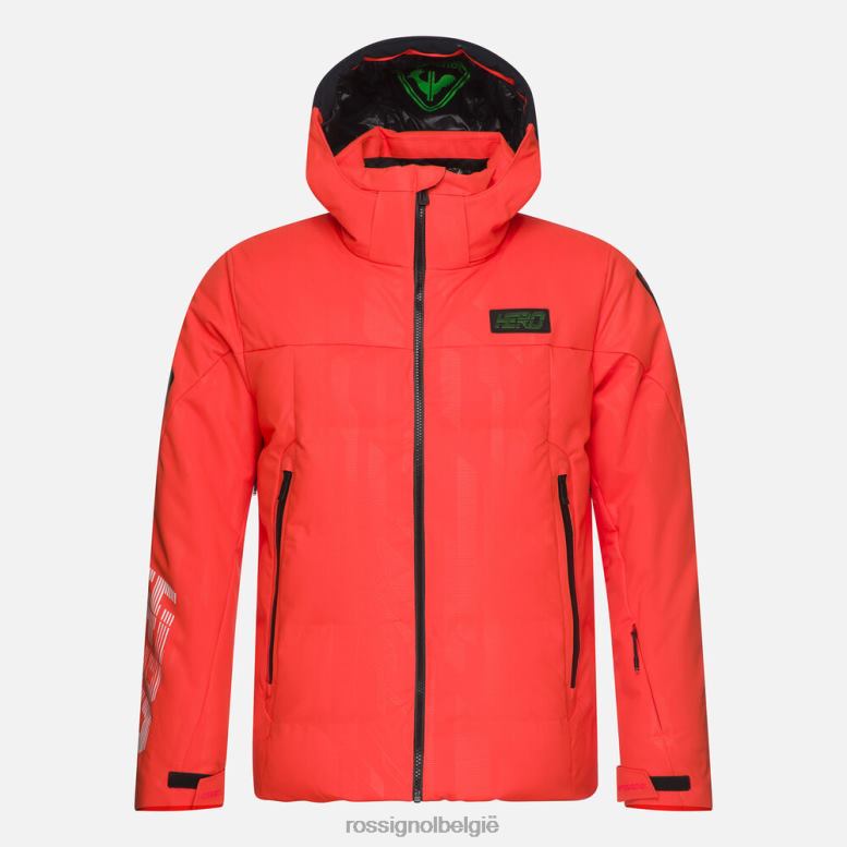 Heren Hero Depart ski-jas neonrood toppen Rossignol NF00D605