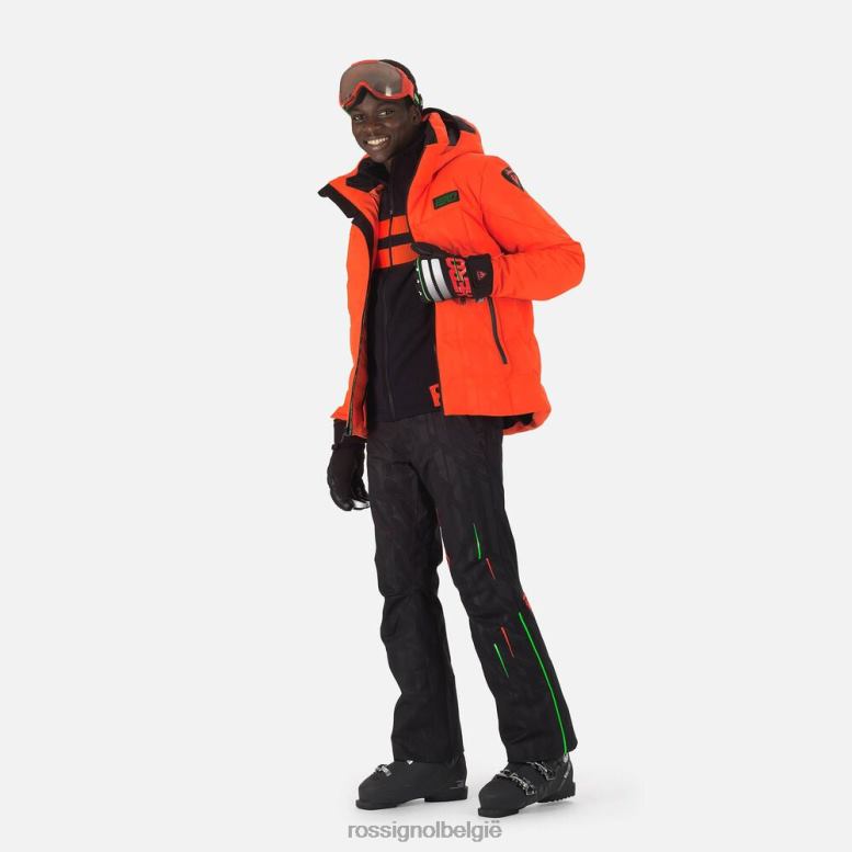 Heren Hero Depart ski-jas neonrood toppen Rossignol NF00D605