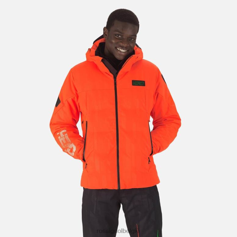 Heren Hero Depart ski-jas neonrood toppen Rossignol NF00D605