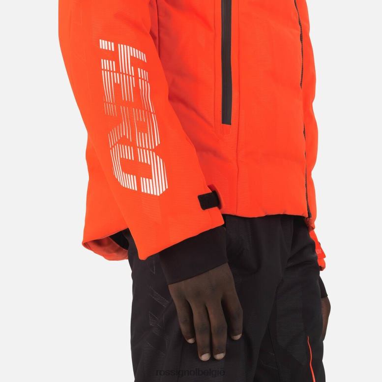 Heren Hero Depart ski-jas neonrood toppen Rossignol NF00D605