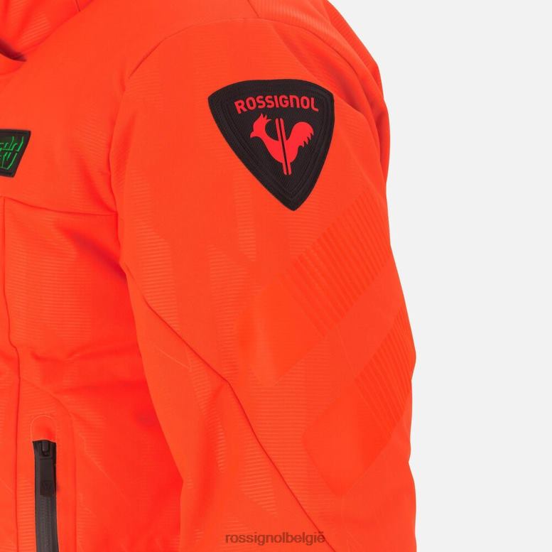 Heren Hero Depart ski-jas neonrood toppen Rossignol NF00D605