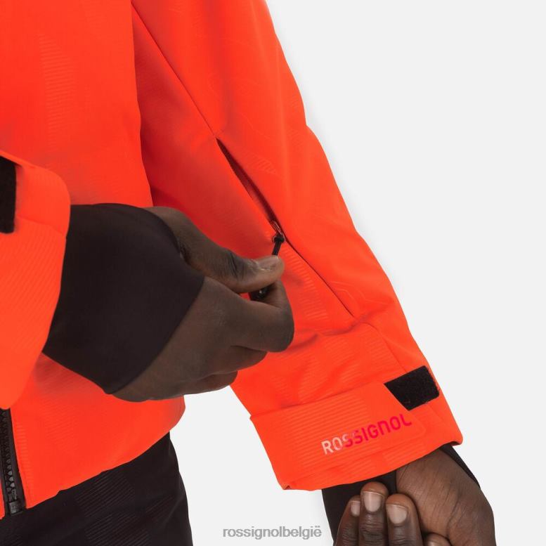 Heren Hero Depart ski-jas neonrood toppen Rossignol NF00D605