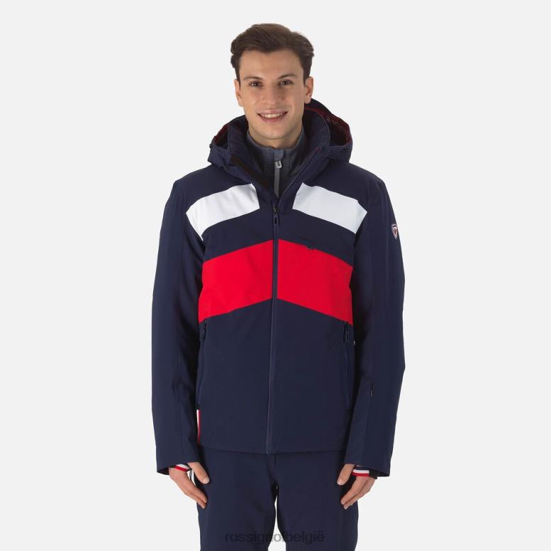 Heren Reageer merino ski-jas donkermarine toppen Rossignol NF00D181