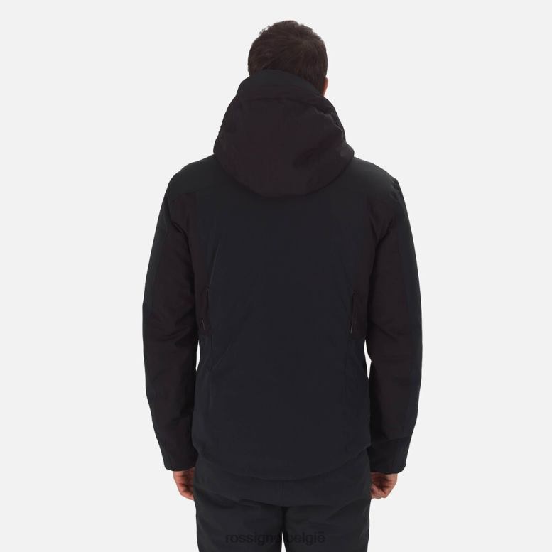 Heren Reageer merino ski-jas zwart toppen Rossignol NF00D599