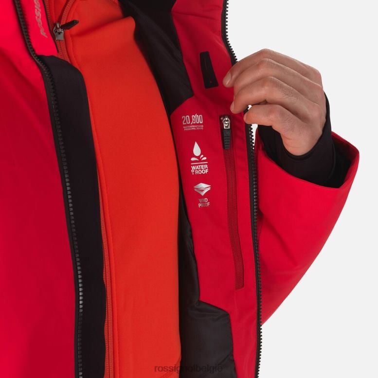 Heren controle ski-jas sport rood toppen Rossignol NF00D594
