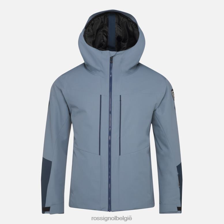 Heren functionele ski-jas blauw grijs toppen Rossignol NF00D118