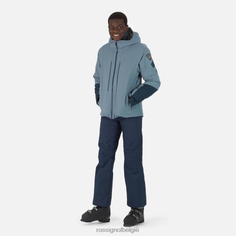 Heren functionele ski-jas blauw grijs toppen Rossignol NF00D118