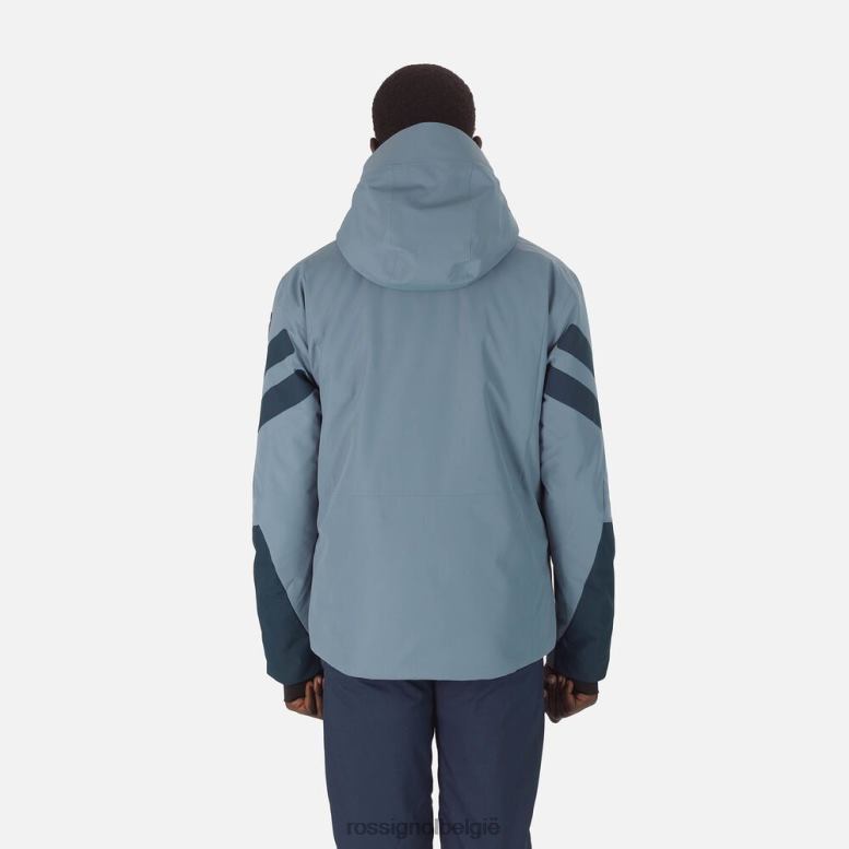 Heren functionele ski-jas blauw grijs toppen Rossignol NF00D118