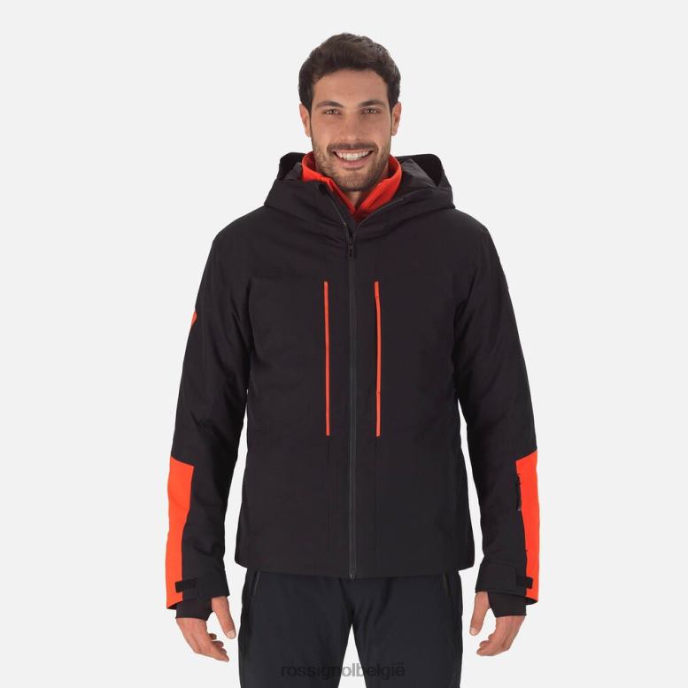Heren functionele ski-jas carbon zwart toppen Rossignol NF00D164