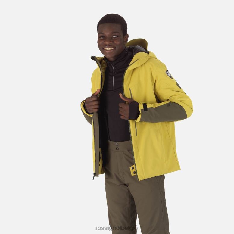 Heren functionele ski-jas tuinkersgroen toppen Rossignol NF00D186