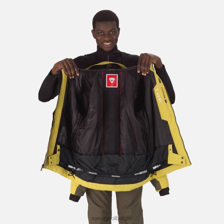 Heren functionele ski-jas tuinkersgroen toppen Rossignol NF00D186