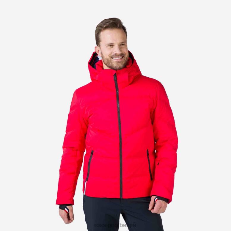 Heren kenmerkend merino dons ski-jack sportrood toppen Rossignol NF00D443