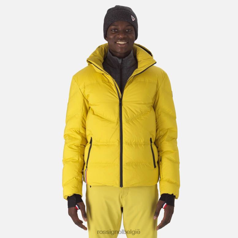 Heren kenmerkend merino dons ski-jack tuinkersgroen toppen Rossignol NF00D617