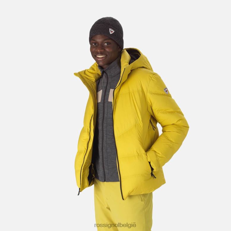 Heren kenmerkend merino dons ski-jack tuinkersgroen toppen Rossignol NF00D617