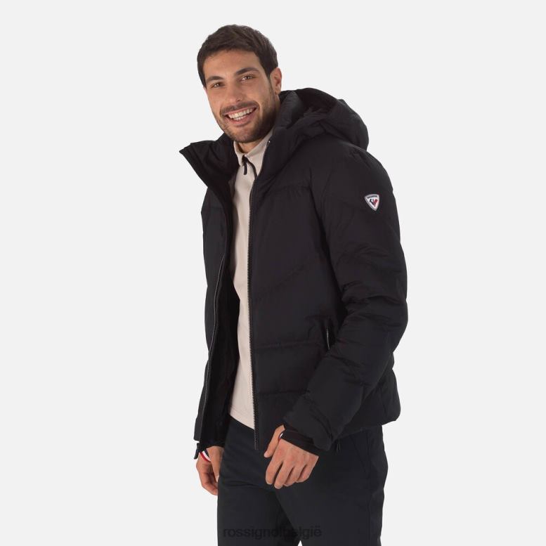 Heren kenmerkend merino dons ski-jack zwart toppen Rossignol NF00D409