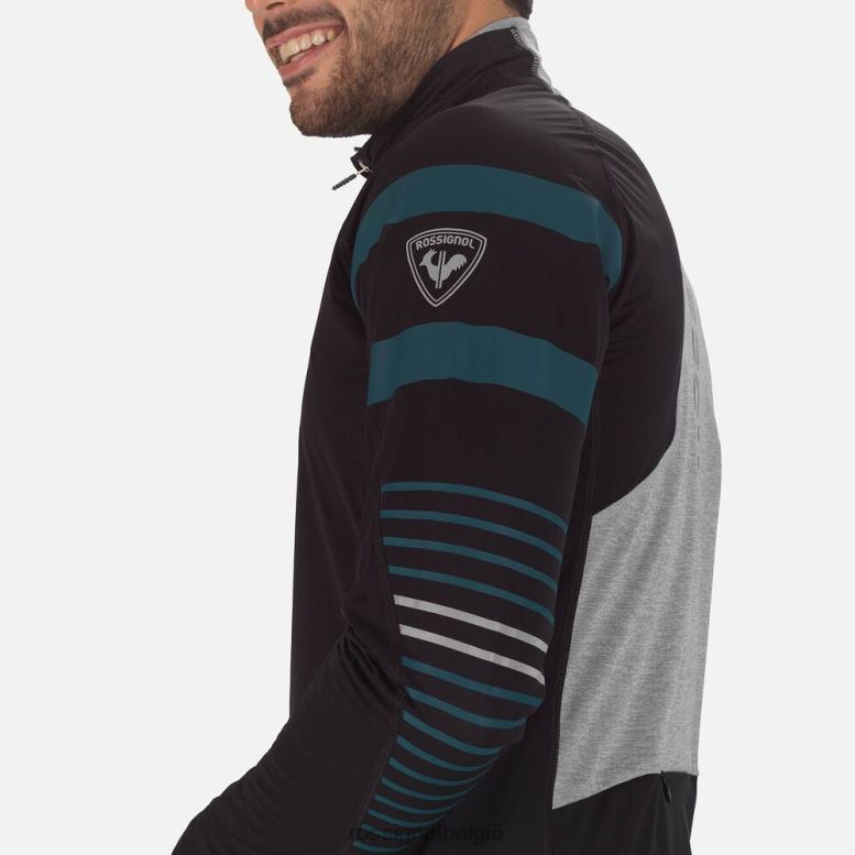 Heren poursuite nordic ski-jas diepblauw toppen Rossignol NF00D114