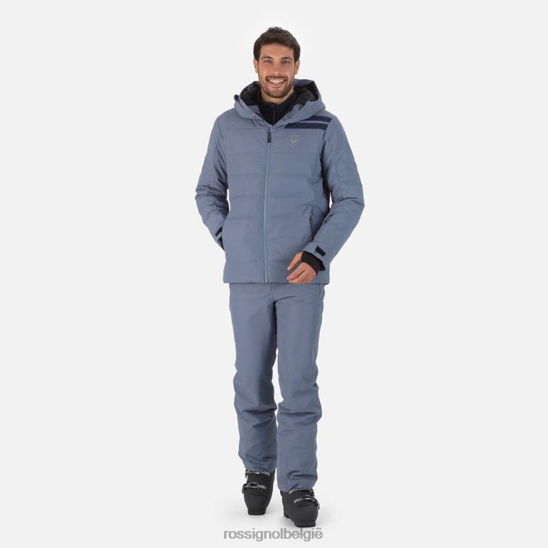 Heren rapide ski-jas blauw grijs toppen Rossignol NF00D138