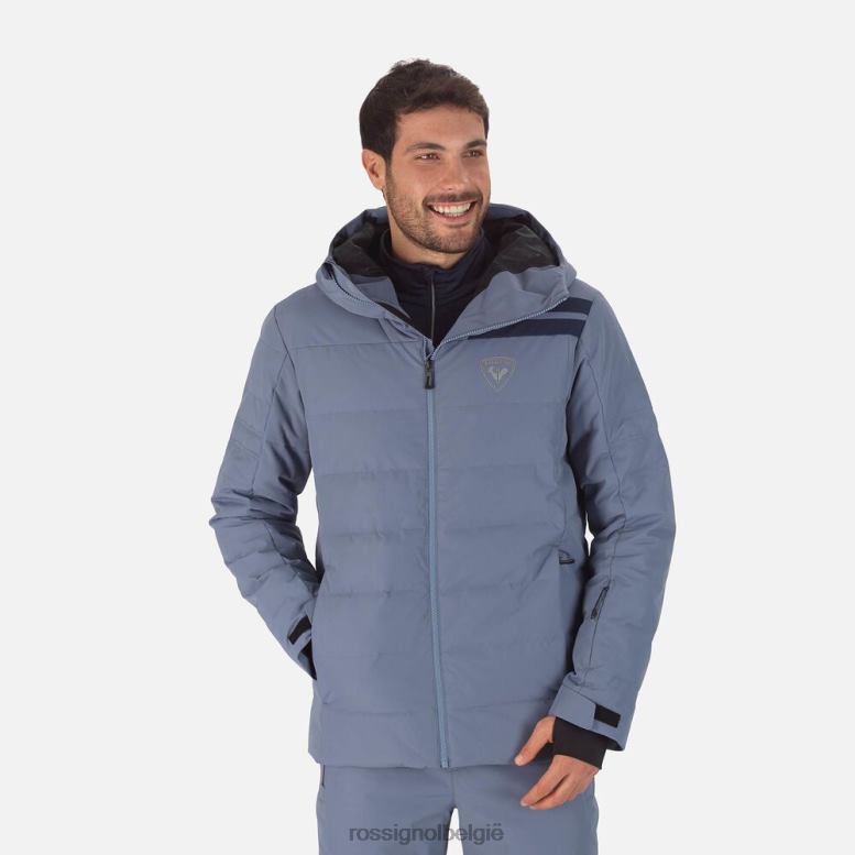 Heren rapide ski-jas blauw grijs toppen Rossignol NF00D138