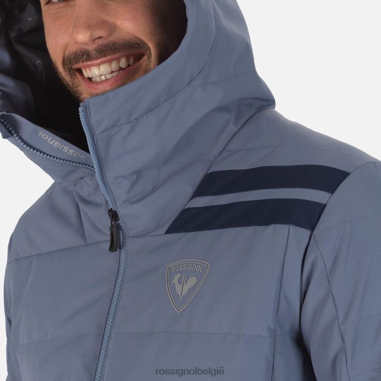 Heren rapide ski-jas blauw grijs toppen Rossignol NF00D138