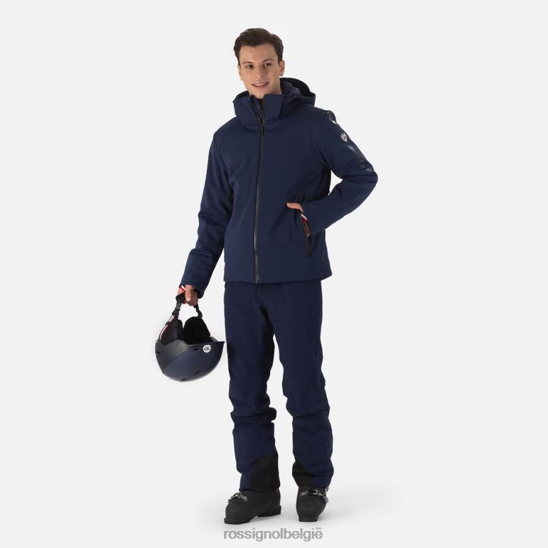 Heren softshell platte ski-jas donkermarine toppen Rossignol NF00D567
